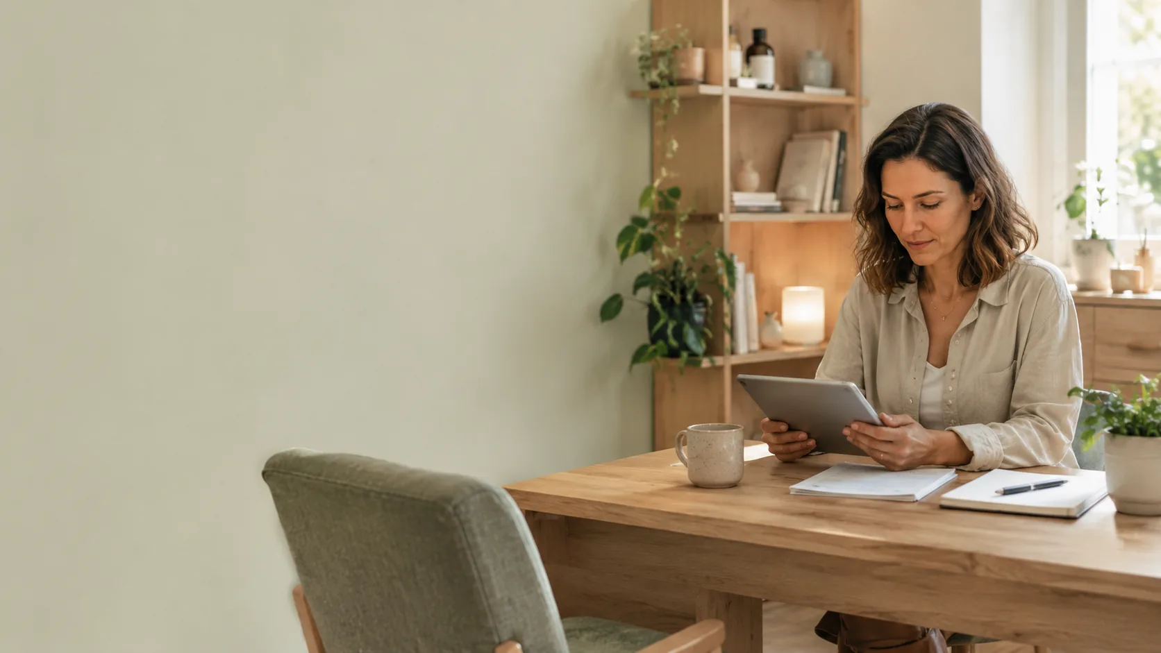 Praticienne bien-être développant son activité avec Relio